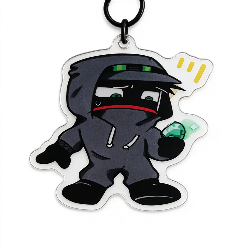 Verity Mob Acrylic Keychains Fan-made Charms Something Is Knocking at Your Door Alternate Reality Game YouTube Video
