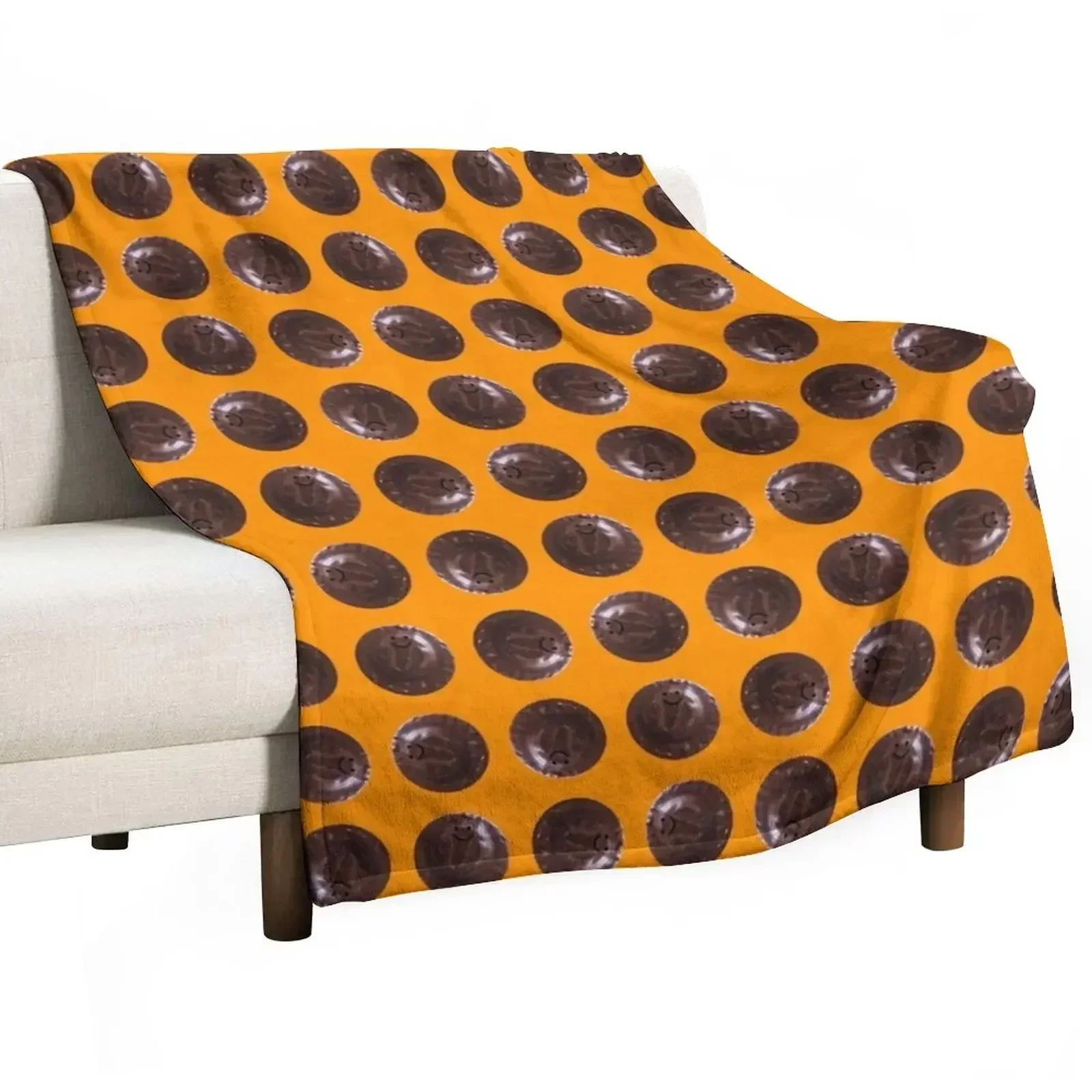 

Gerald the Jaffa Cake (small) Throw Blanket Bed Fashionable Blankets For Baby Beach Luxury Brand Blankets