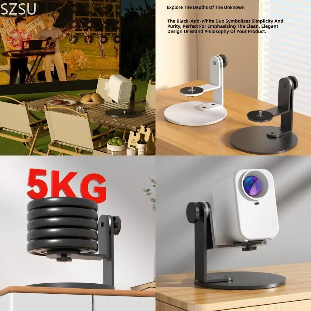 SZSU Sleekly Desktop Projector Stand For Home Theater Or Office With Steel Build