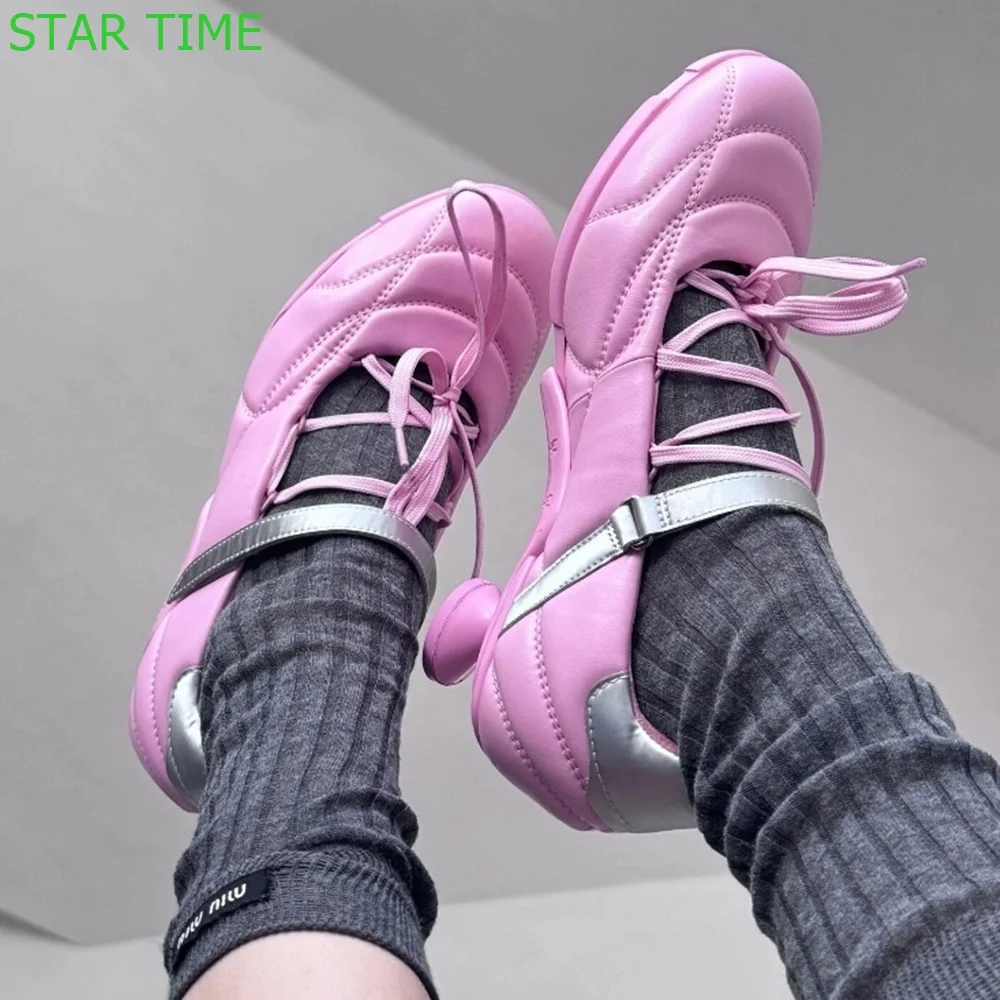 Round Toe Butterfly Knot Mary Janes Cross Strap High Heel 2024 New Shallow Hollow Ballet Shoes Fashion Women Hook & Loop Shoes