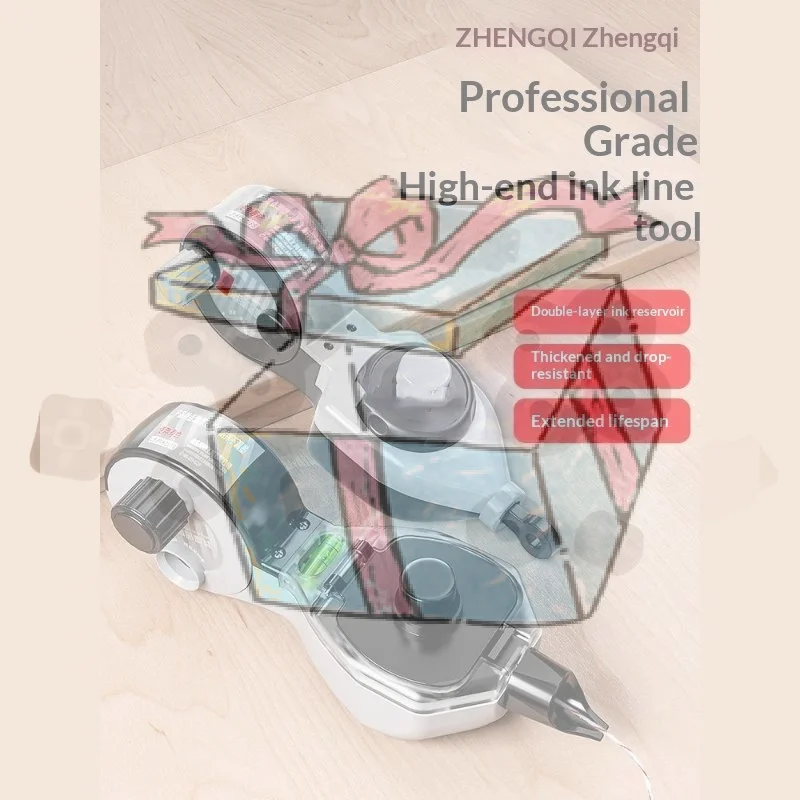 【CCA】Ink Bucket Carpentry Special Automatic Scribing Device Construction Site Release Ink Elastic Line Drawing Tool