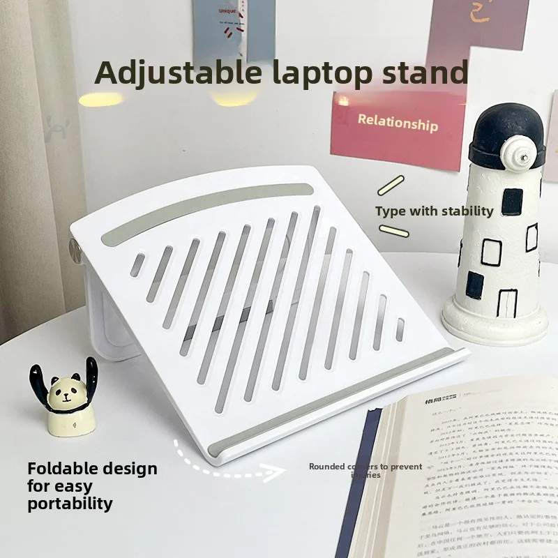 Laptop stand adjustable cooling riser heightening stand for Apple and Huawei tablets, portable bracket