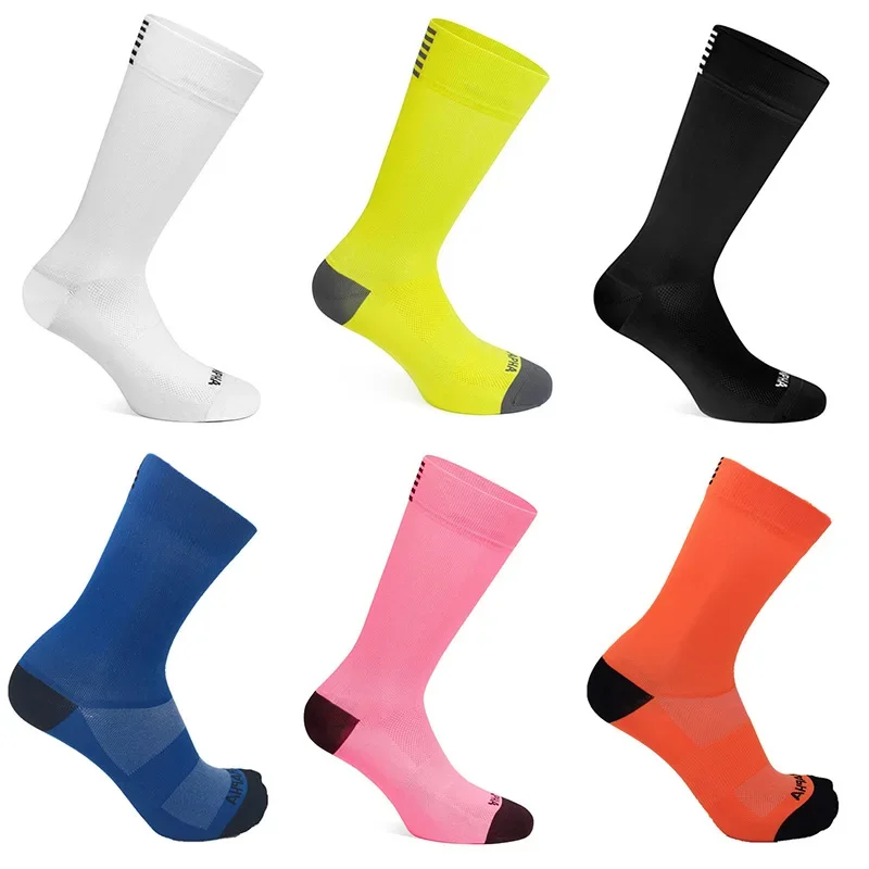 Rapha New Men's Cycling Socks Medium-Length Outdoor Sports Quick-Dry Running Socks Basketball Sports Socks For Men And Women