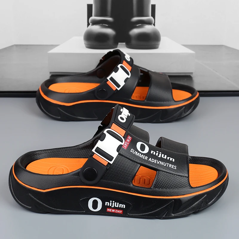 

Men Slippers Outdoor Indoor Sandals Slides Unisex Bath Luxury Casual Flip Flops Platform Beach Home Light EVA Non-slip Leisure