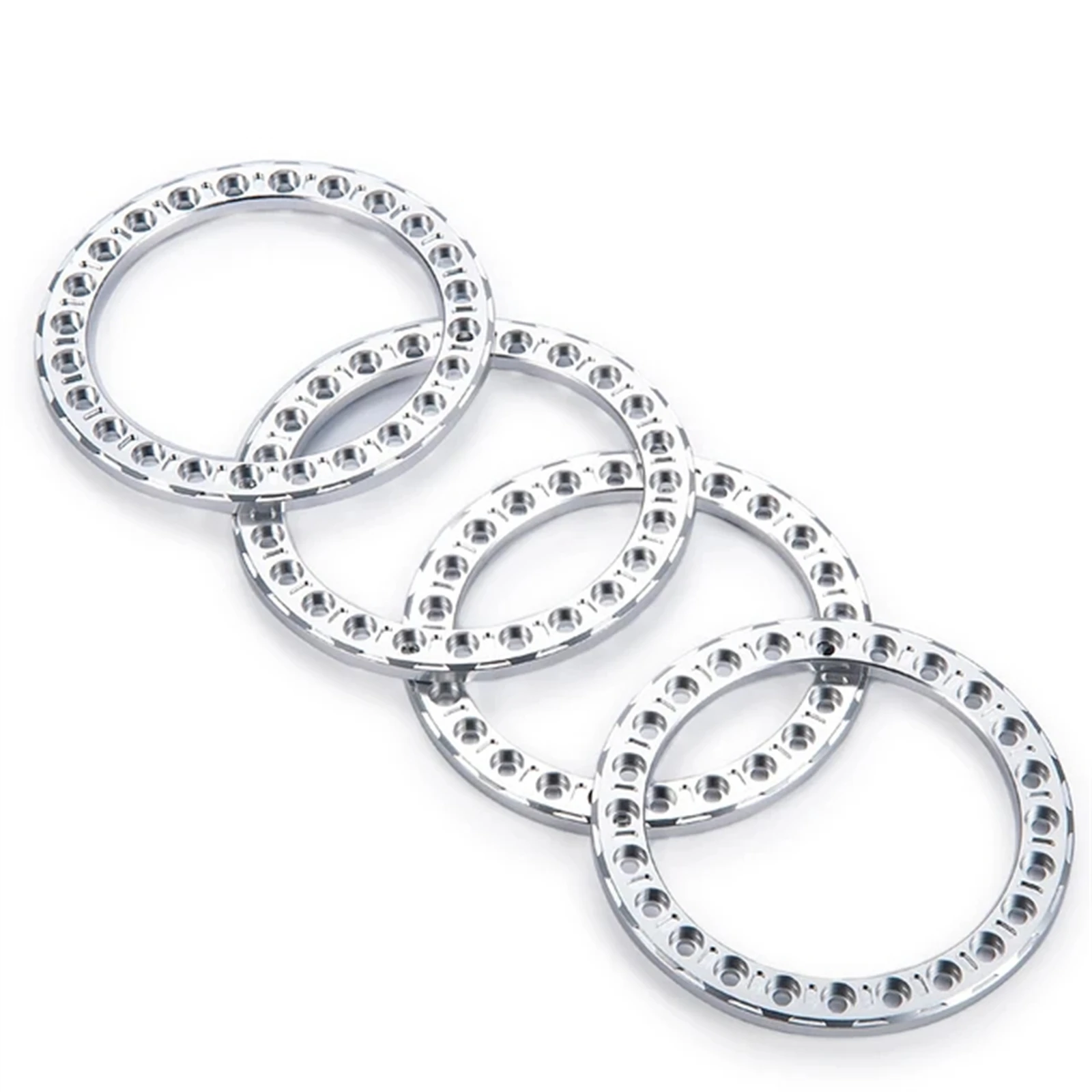 Aluminum Alloy CNC 3D Process Wheel Rim Outer Ring For 1/10 FMS SCX10 D90 TRX4 TF2 CC01 Capra RC Car Part