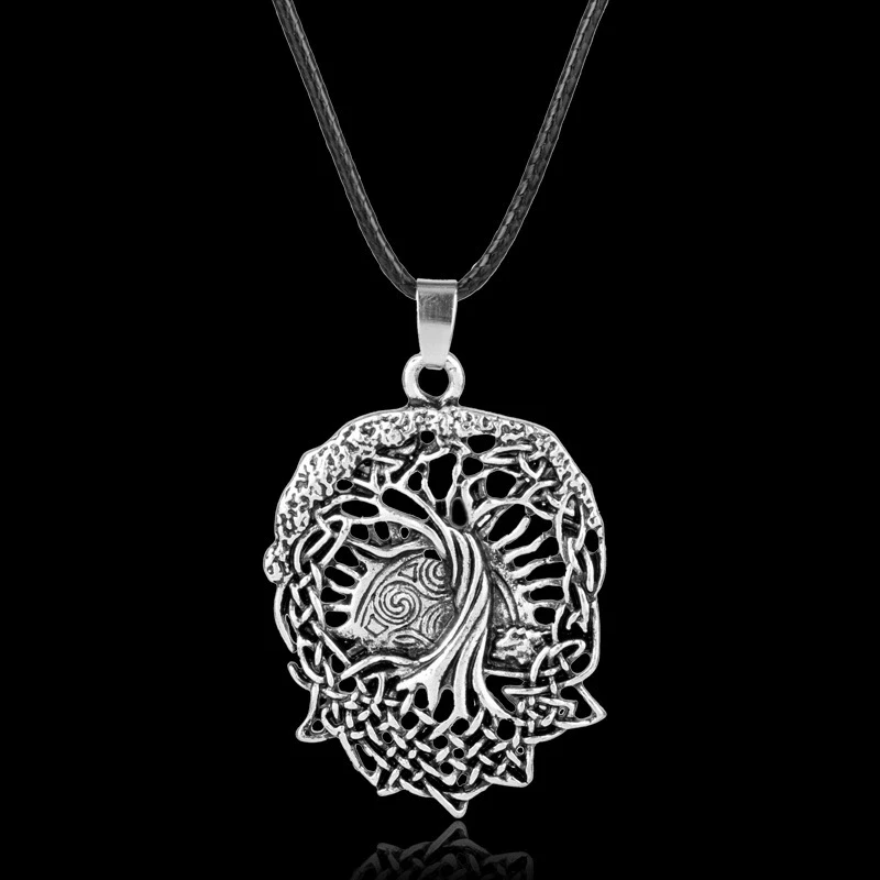 Tree Of Life Necklace Family Tree Slavic Rod Symbol Pendant Viking Amulets Talismans Celt World Tree Pegan Wicca Jewelry