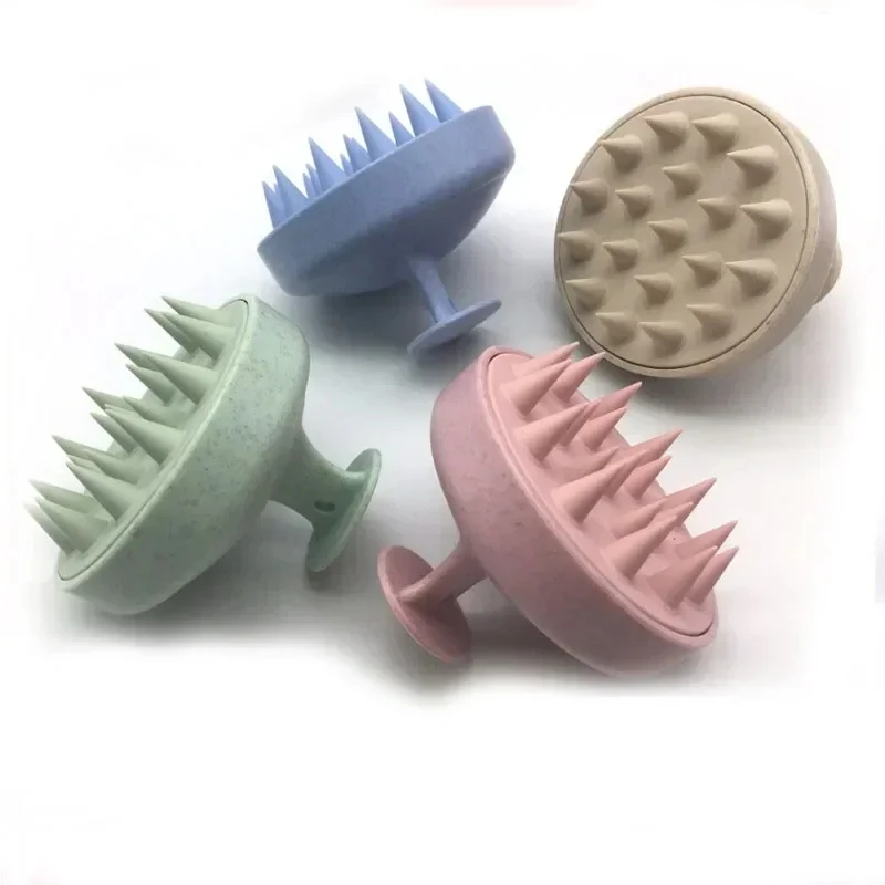 1pc Silicone Shampoo Brush Body Massage Brush Bath Shower Brush Salon Hairdressing Tool Scalp Massage Comb Hair Washing Comb