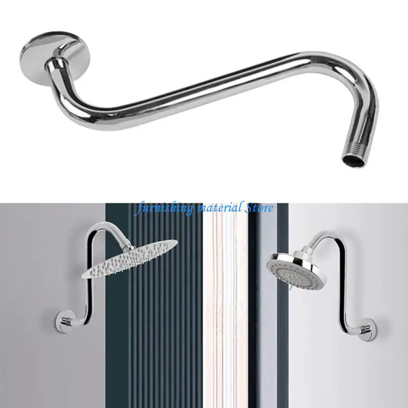 Y5GD Stainless Steel Bathroom Showerhead Extension Arm S Goosenecks Risers