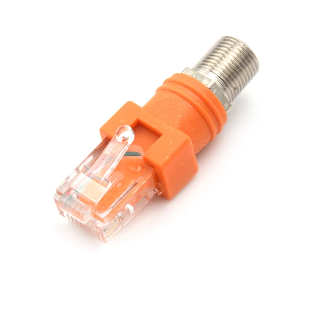 Adattatore accoppiatore coassiale RF femmina a RJ 45 maschio 8 punti RJ 45 a connettore RF F-RJ45 adattatore 44*15*15mm