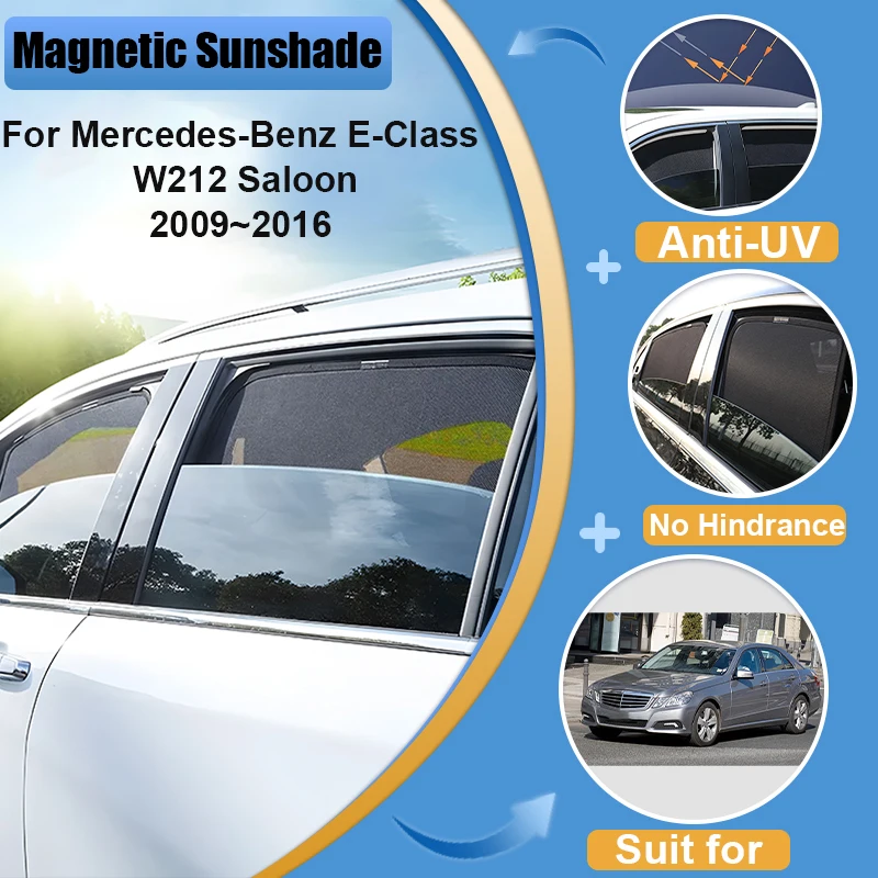 Parasol para Ventana de Coche, Marco para Parabrisas, Visera Solar Anti-UV, Accesorios para Mercedes-Benz Clase E W212 Saloo 2016 2015-2009
