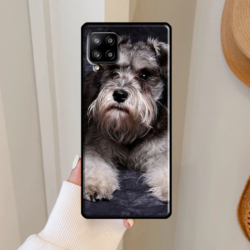 Schnauzer Chó Dành Cho Samsung Galaxy Samsung Galaxy A52 A32 A22 A12 A13 A33 A53 A21S A52S A11 A31 A51 A71 A50 Ốp Lưng bao Da