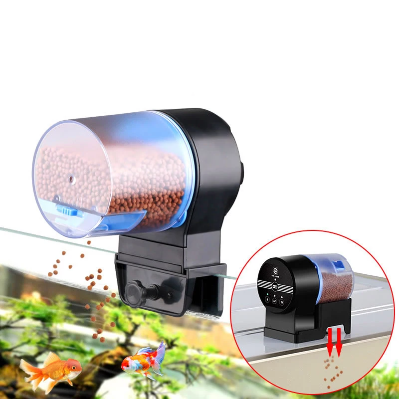 SUNSUN Fish Tank Aquarium Wifi Automatic Feeder Timing Feed Double Food Box 8/12/24 Hours