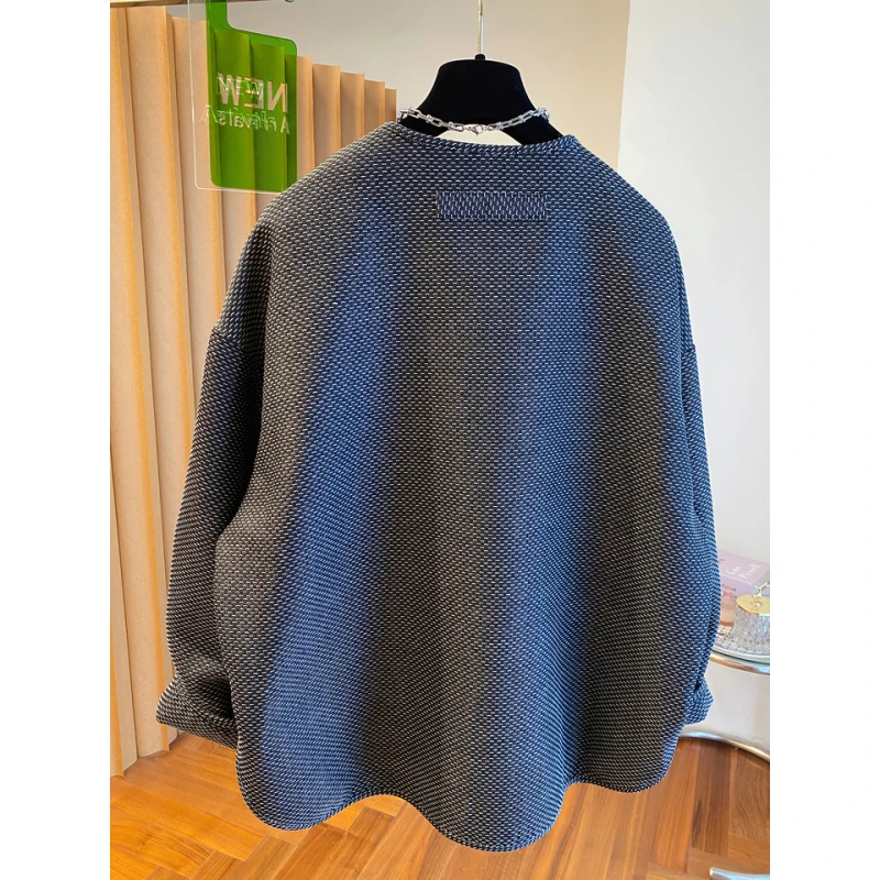 

Высококачественная женская свободная модная верхняя одежда, осень 2023, новинка Sle, красивый уникальный топ Sli, качественная хлопковая смесь orts