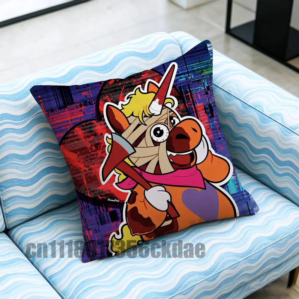 Custom Decorative Pillowcase Accent Cushion Covers DIY For Buddy The Unicorn Throw Pillow Cover Case