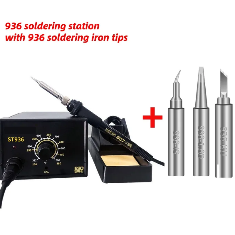 Factory Wholesale 936 Soldering Station Electronic Welding Tools With 900M 936 Series Soldering Iron Tips