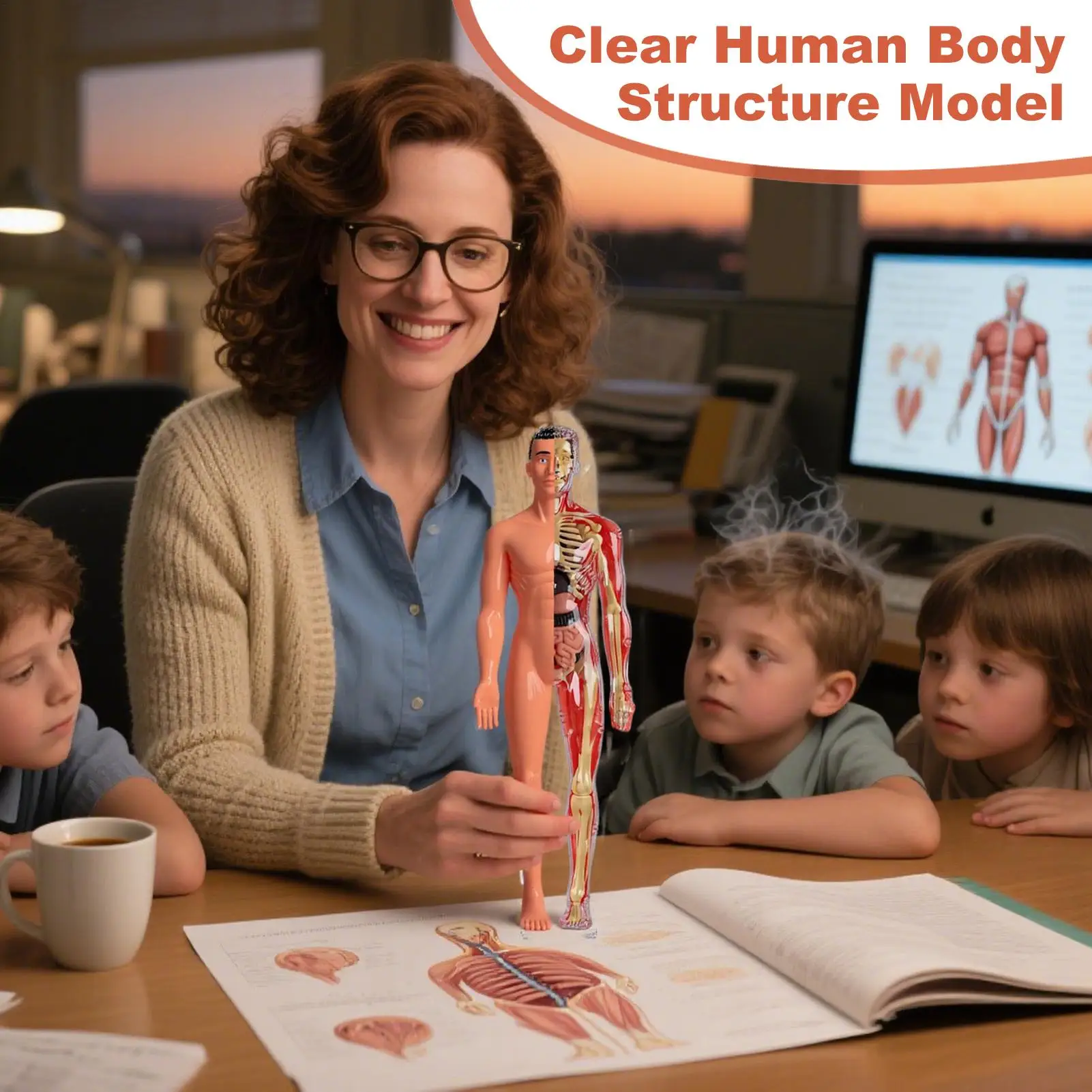 

Детская анатомическая модель человека, 3D туловище человека, анатомическая модель, сборная игрушка STEM для научных воспитателей, детей, студентов, изучающих