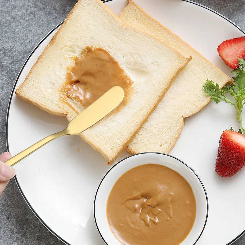 5/1Pcs Stainless Steel Butter Cutter Knife Cheese Dessert Spreaders Bread Jam Cream Cutlery Toast Bread Kitchen Breakfast Tools