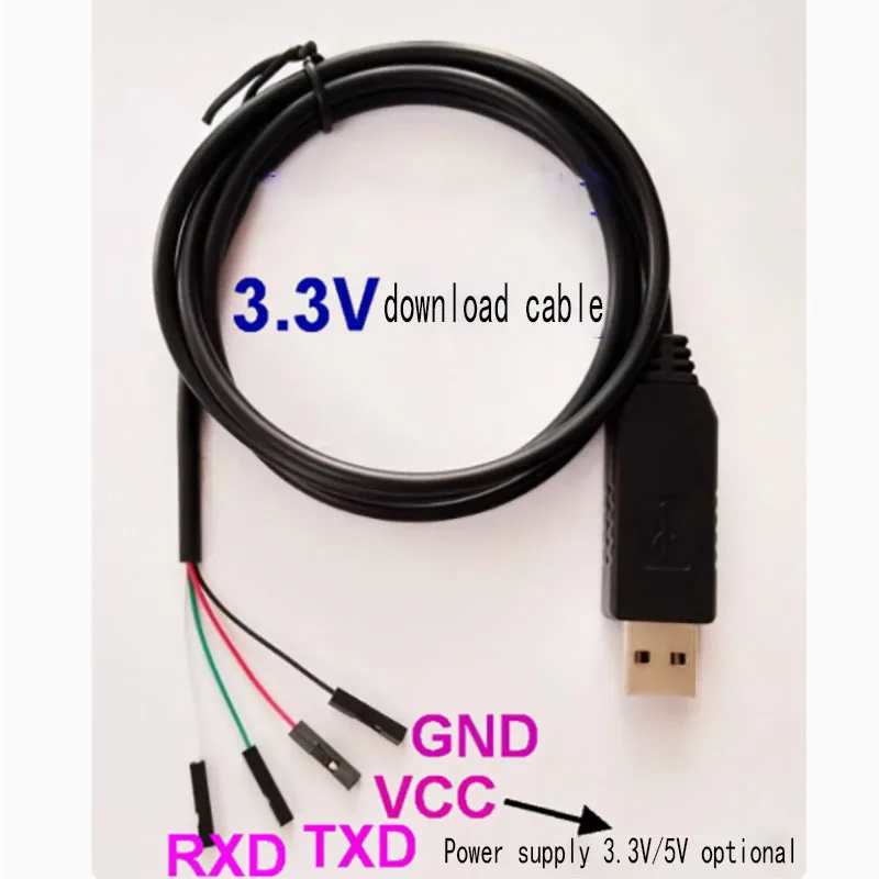 PL2303 serial module 3.3V level download cable USB to TTL cable UART cable 3.3V serial cable