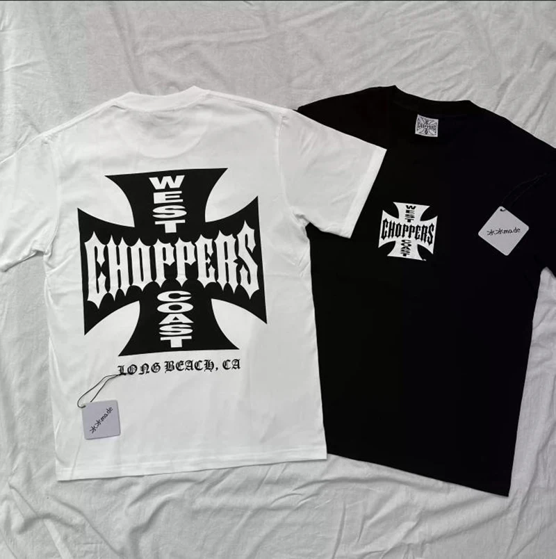 West Coast Choppers T-Shirt American Print Short Sleeve Men Women Summer Cotton Top