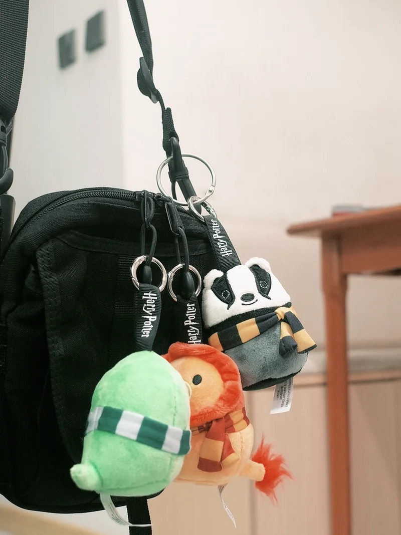 HUGKIS Official Harry Potter Hogwarts House Mascots Cotton Plush Doll 3inch/7.5inch, Movie Character Keychain Adorable Doll