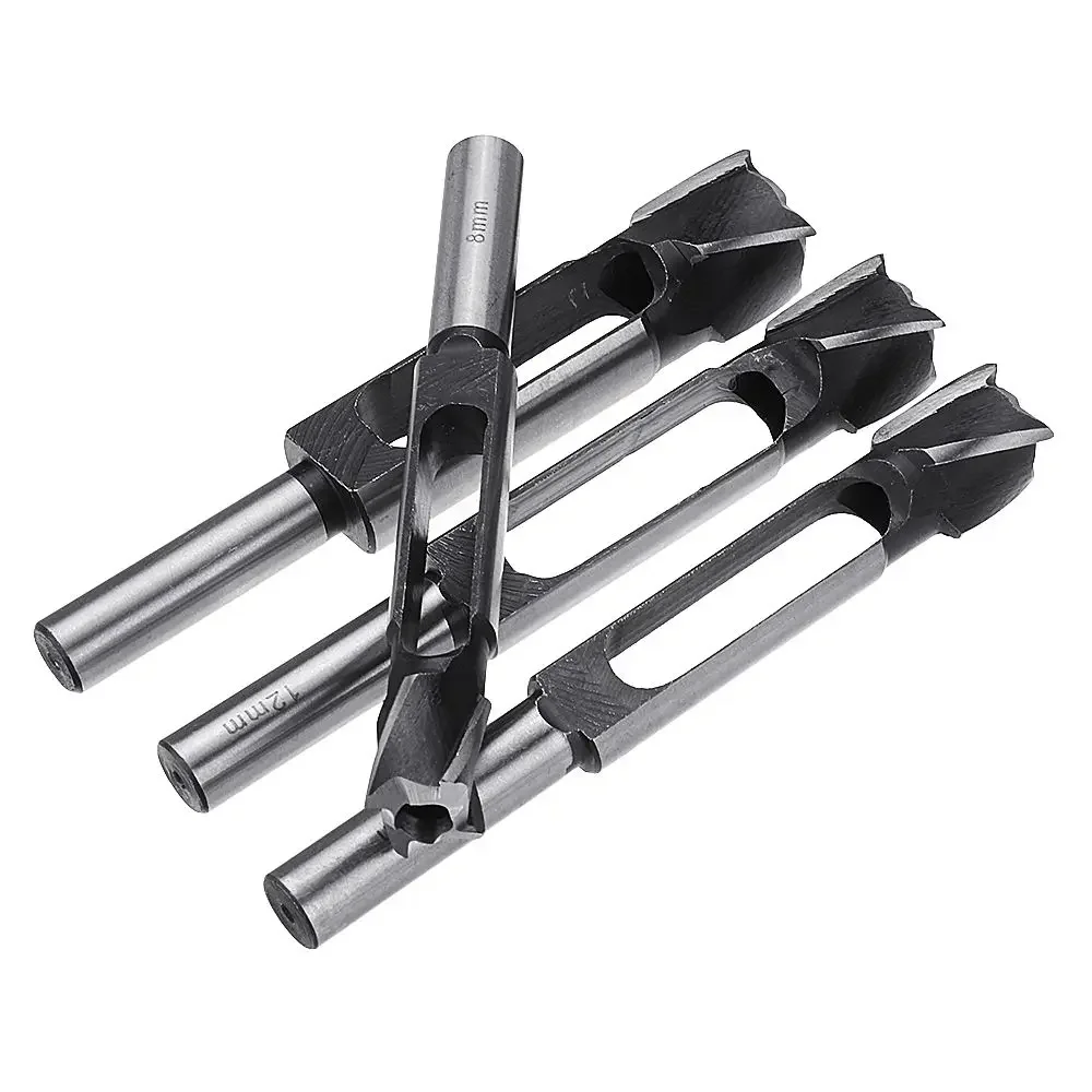 8/10/12/15mm Tenon Dowel And Plug Drill 13mm Shank Tenon Maker Tapered Woodworking Cutter New