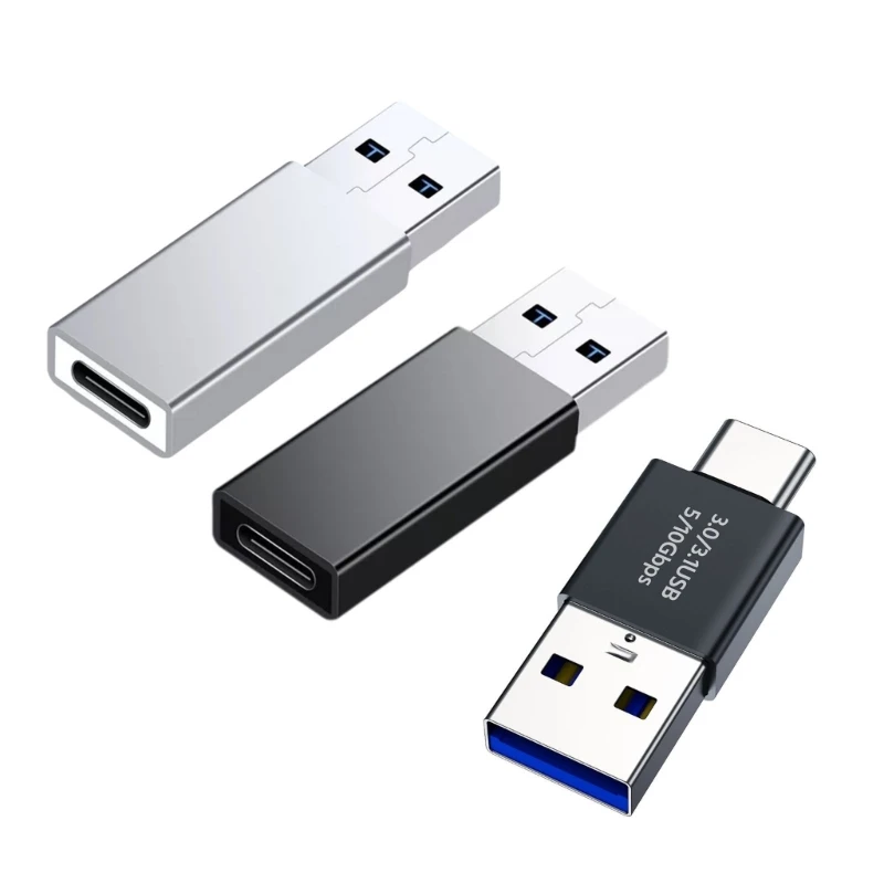 USB C To USB3.0 Adapter, Speed 5Gbps Data Transfer+Fast Charging,Metal Type C Converters for Smartphone/Tablet/Laptop