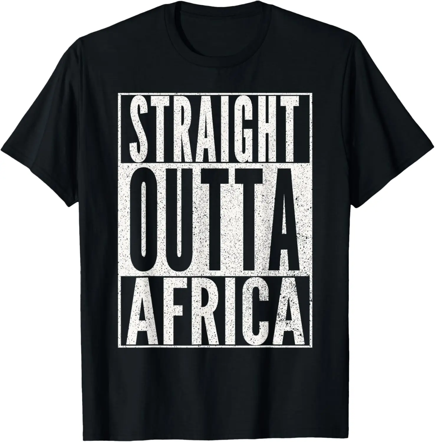

STRAIGHT OUTTA AFRICA Лучшая африканская винтажная футболка в стиле ретро