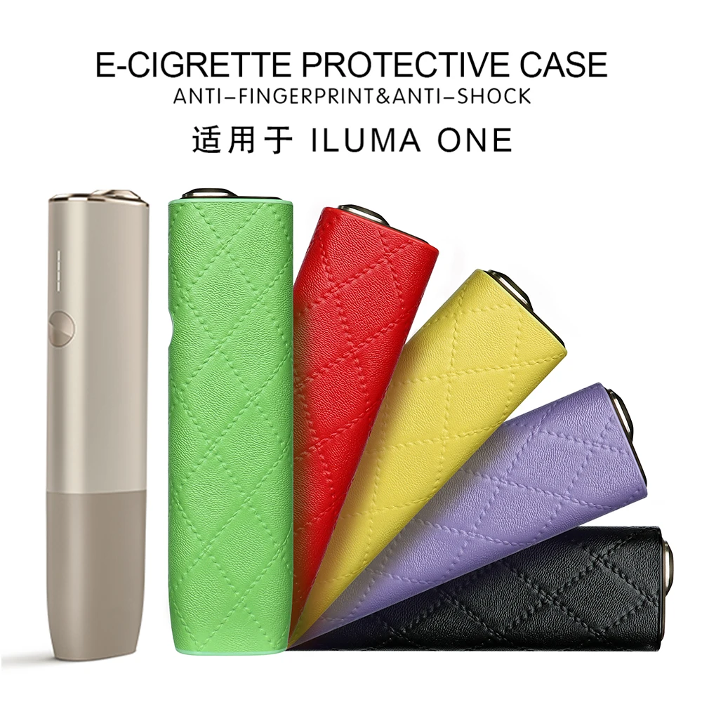 JINXINGCHENG piel pura colorida para IQOS ILUMA ONE funda reemplazable E caja para fumar Funda de cuero para ICOS ILUMA ONE Accesorios