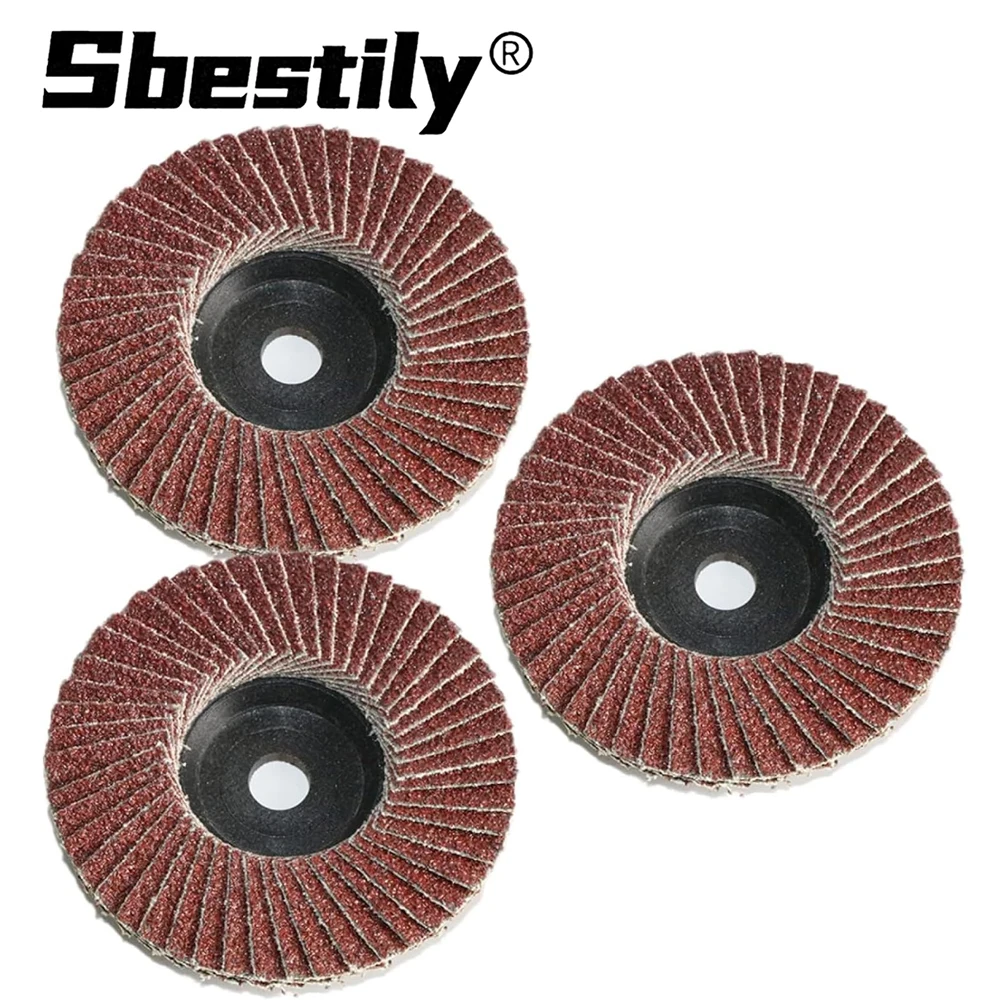 

3pcs 3inch Flat Flap Discs Sanding Discs Grinding Wheels for Angle Grinder Accessories Sanding Discs for Metal Wood Polishing