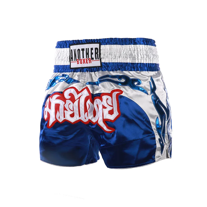 Authentic Muay Thai Shorts Paneled Pants Fighting Sanda Martial Arts Suit Men Women Kids Training Competition Boxing Trousers