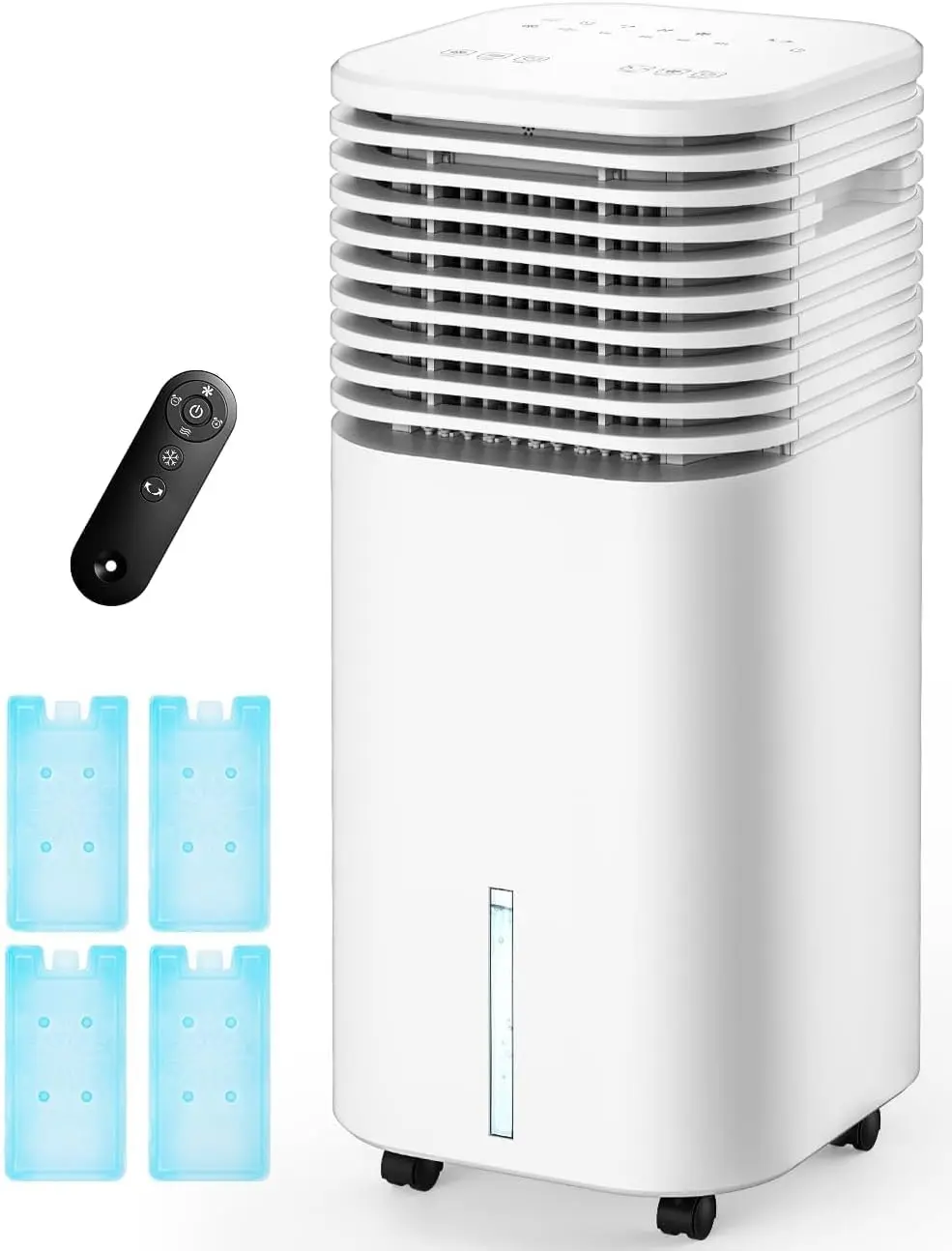 4-IN-1 Portable Air Conditioners, Evaporative Air Cooler w/4 Modes & 3 Speeds, 15H Timer for Smart Auto-off, 2-Gal Tank for 20H