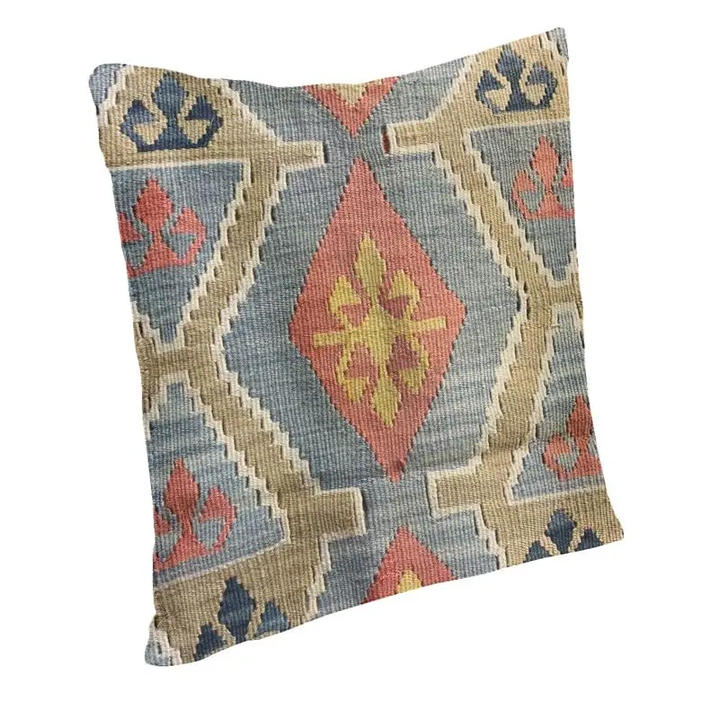 Soft Navaho Weave Turkish Ethnic Kilim Throw Pillow Case Home Decor Persian Antique Tribal Cushion Cover 45x45 Pillowcover
