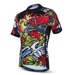 Cycling Jersey Men Bike Top MTB Bicycle Shirt Mountain Road Riding Clothing Short Sleeve Summer Cyclist Biking Blouse