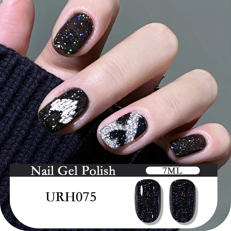 UR SUGAR Autunno Colore Rosso Smalto Gel per unghie Paillettes colorate Gel Soak Off UV LED Gel Nail Art Design fai da te Vernis Semi permanente