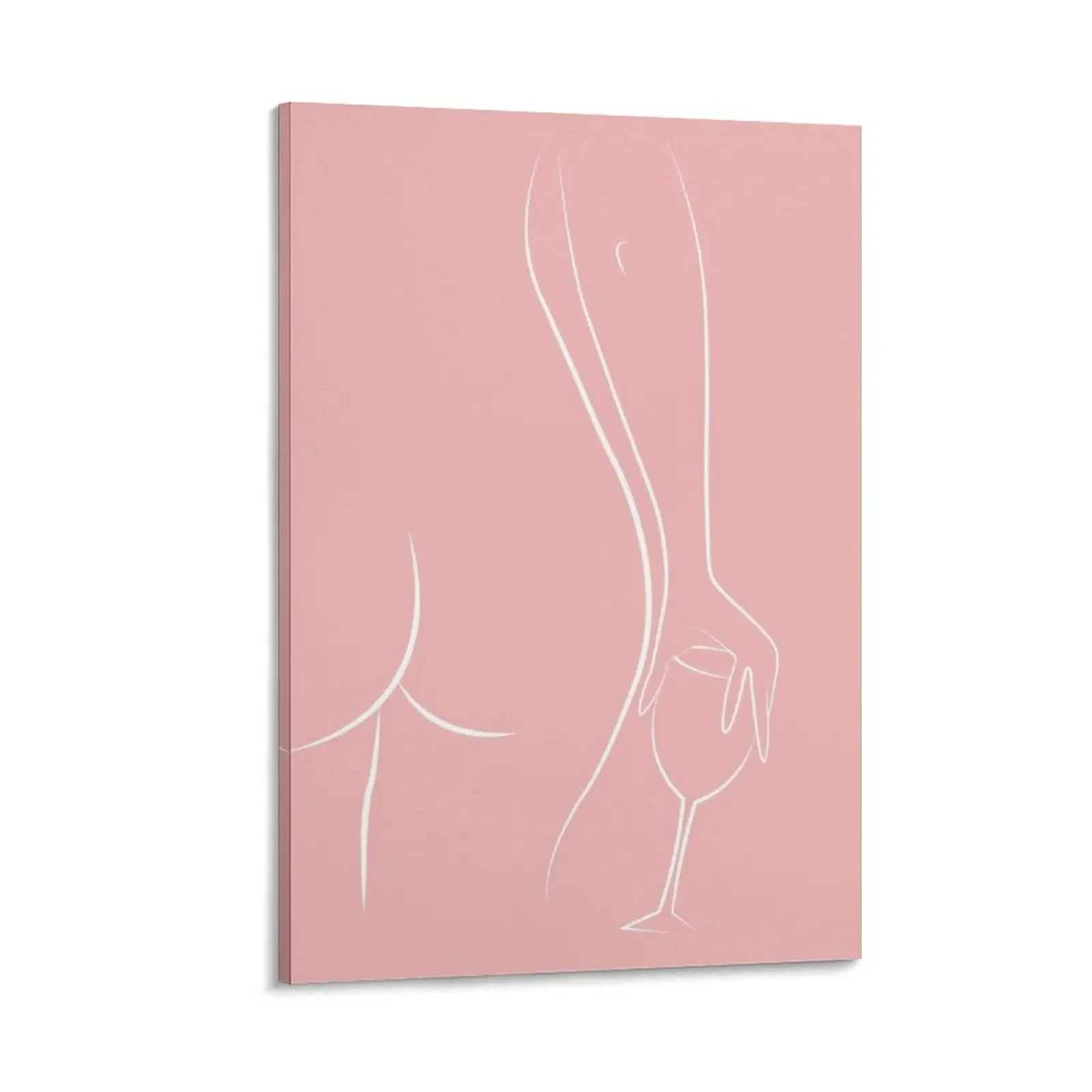 

Booty and wine oclock - Pink Canvas Painting decorative picture for living room Decoration wall