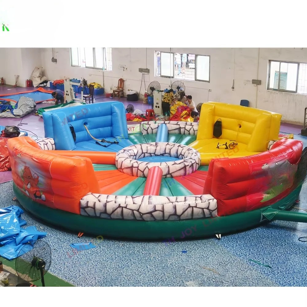 Inflatable trampoline fun team building and adult carnival toys