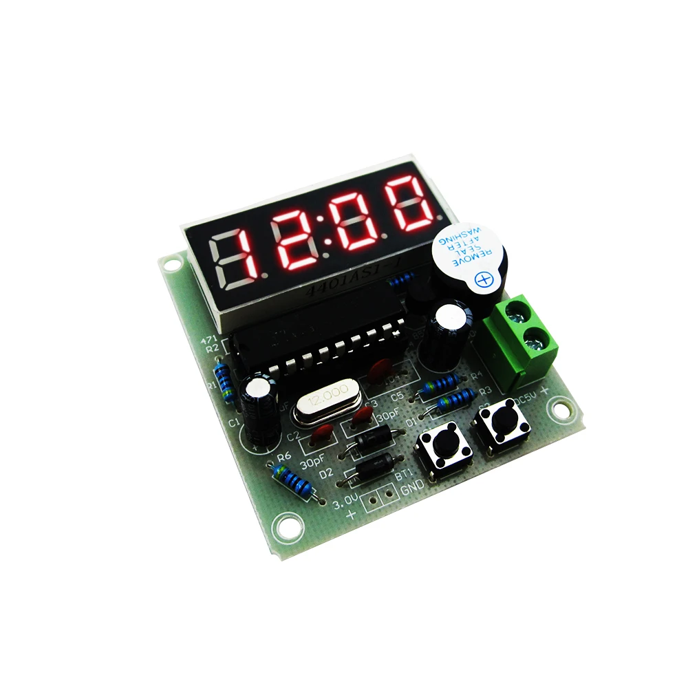 HAILANGNIAO 10set High Quality C51  4 Bits Electronic Clock Electronic Production Suite DIY Kits 5set/lot