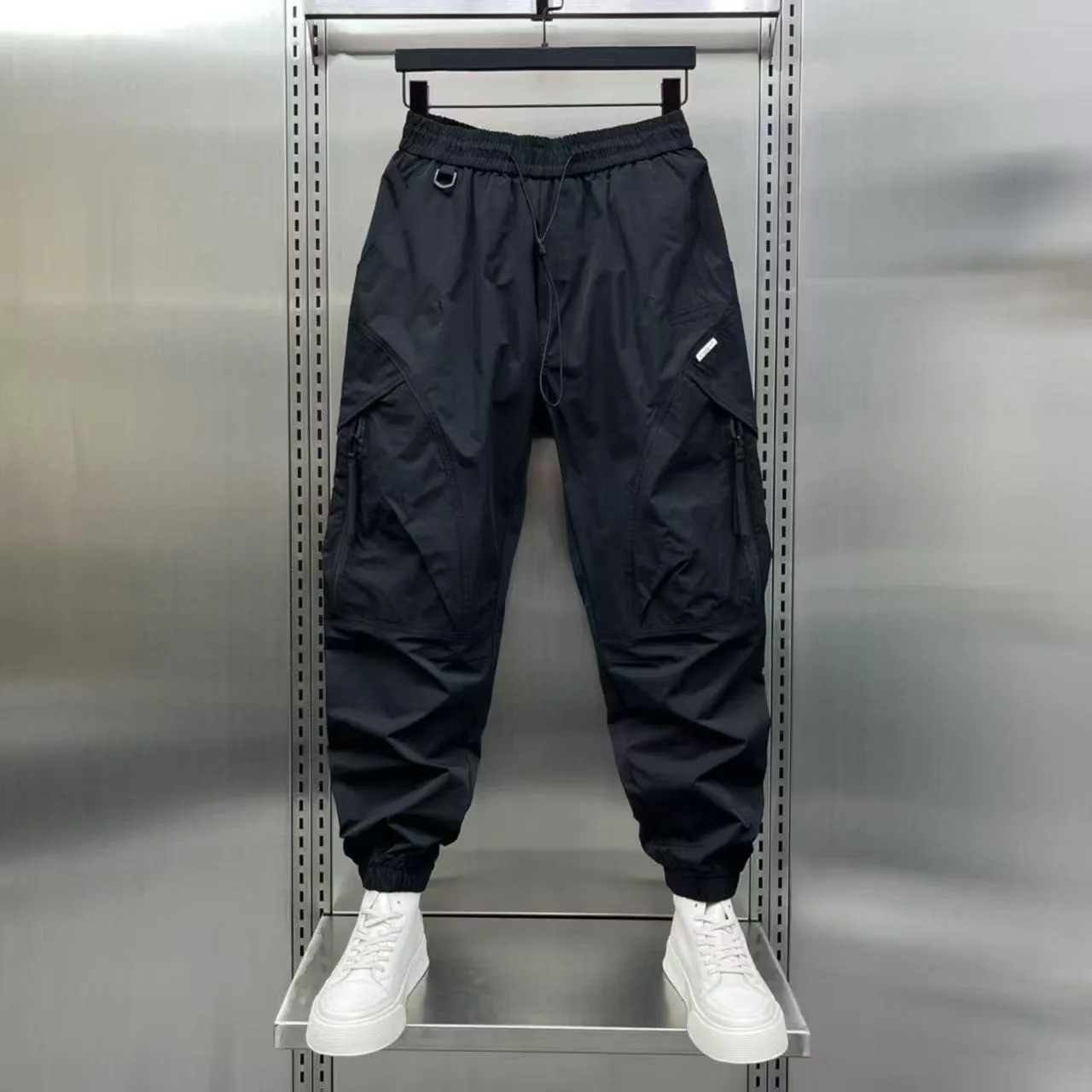 2025 New Jogging Pants Man Autumn Green Black Loose Casual Pants S-3XL American Style Hight Street Trousers Men Clothing