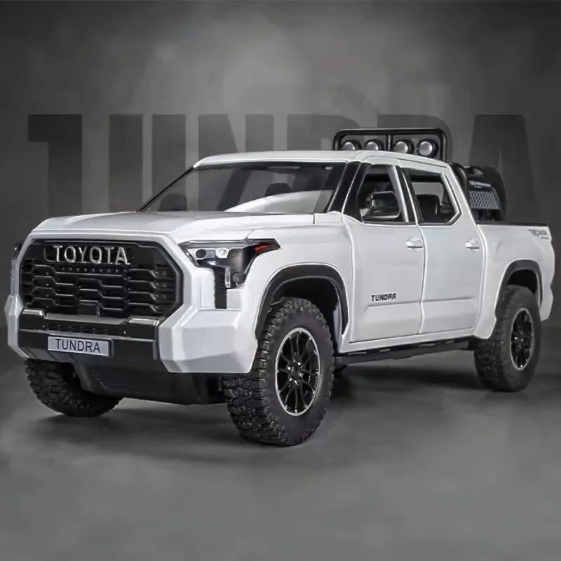 1/22 TOYOTA Tundra Pickup Legierung Auto Modell Diecast Metall Geländewagen Auto Modell Sound und Licht Sammlung Kinder Spielzeug geschenk