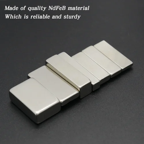 Imagen 2 del producto N35 bloque magnético de neodimio súper fuerte NdfeB potentes imanes magnéticos permanentes imanes de refrigerador 30x10x2/3/4/5mm