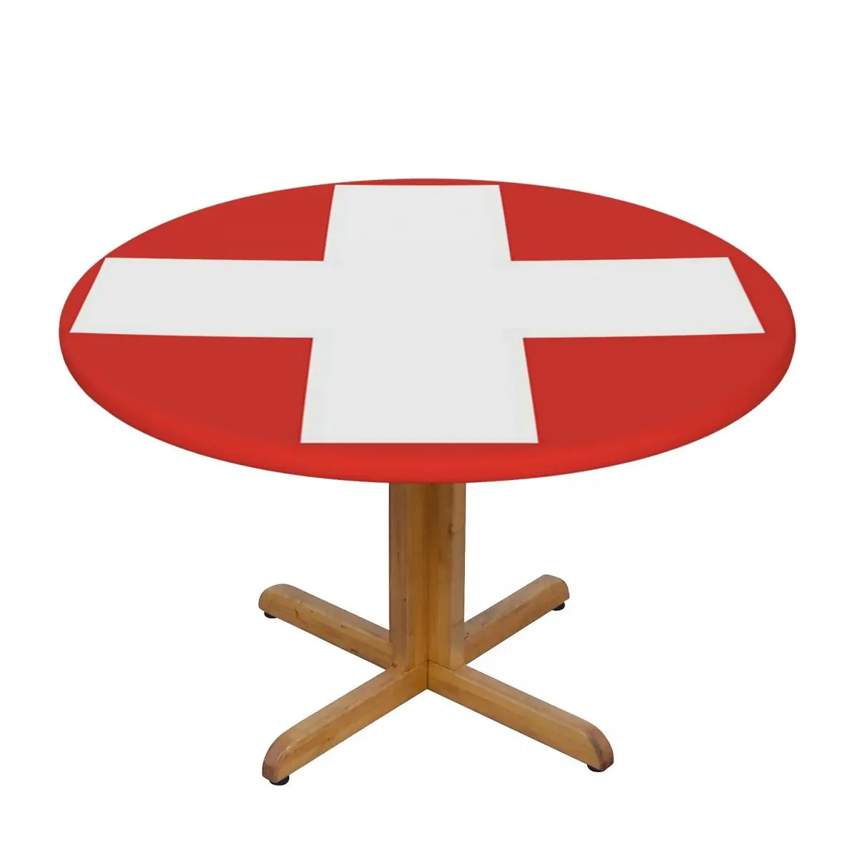 Bern Bear Swiss Flag Switzerland Coat Of Arms Waterproof Round Tablecloth Oilproof Table Cloth Kitchen Events Dining Table Cover
