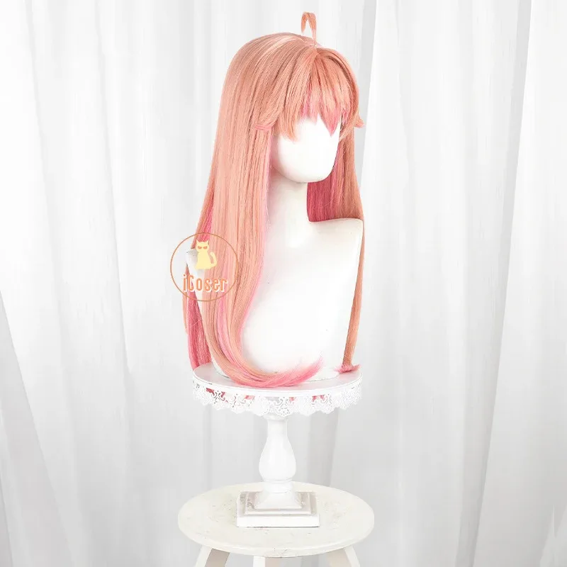 

asdh8@Anime Witch Watch Nico Wakatsuki Cosplay Wig Orange Pink Long Hair Halloween Party for Women Girls Carnival Props Cos Acce