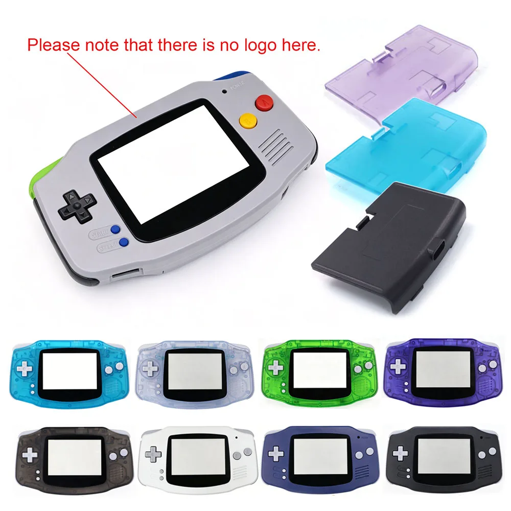 Replacement Housing Shell With USB-C Battery Cover With Buttons Rubber For HISPEEDIDO Game Boy Advance GBA IPS V2/V5 Battery MOD