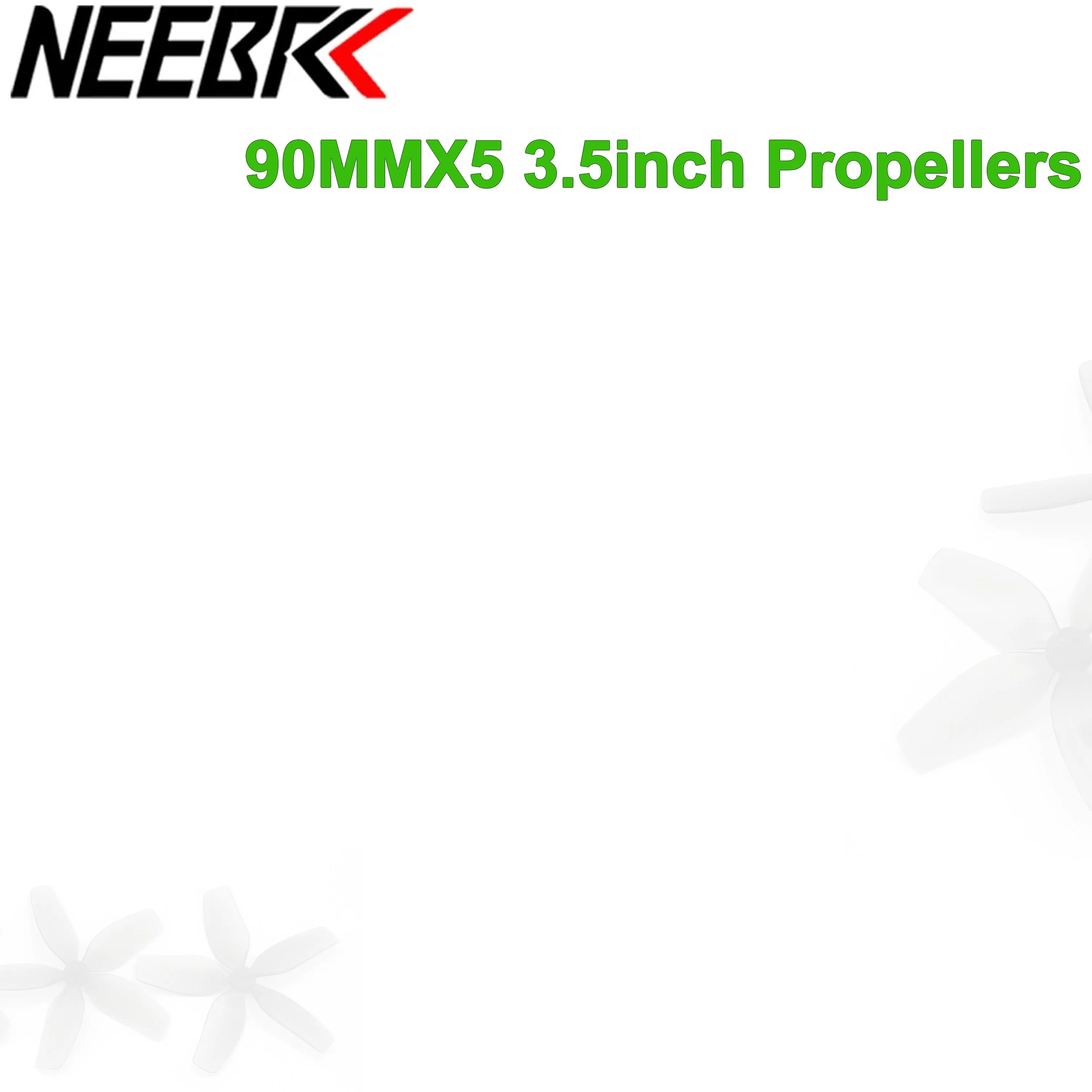 2Pairs 90MMX5 90mm 3.5inch Propeller 5-Blade 1.5mm Shaft PC Props for FPV Racing Drone RC Plane Freestyle Cinewhoop DIY Parts
