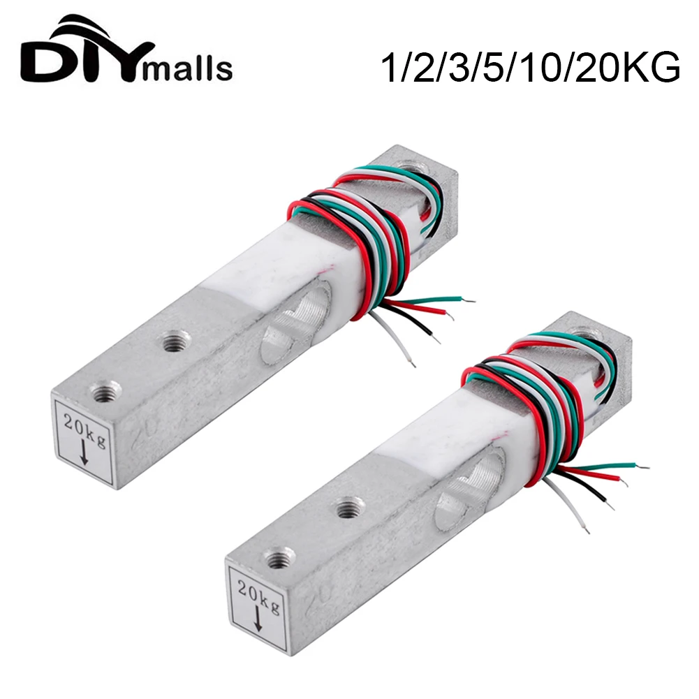 5 stücke Mikro-Wägezellen-Gewichts sensor elektronische Waage Aluminium legierung Wiege drucksensor 1kg 2kg 3kg 5kg 10kg 20kg für Aduino – Detail 11