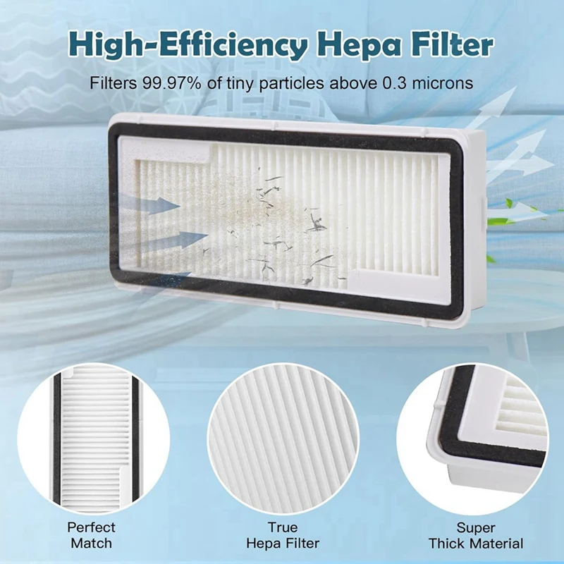 A86I-Набор аксессуаров для робота-пылесоса Narwal Freo X Ultra, основная боковая щетка, фильтры Hepa, подушечки для швабры, мешки для пыли