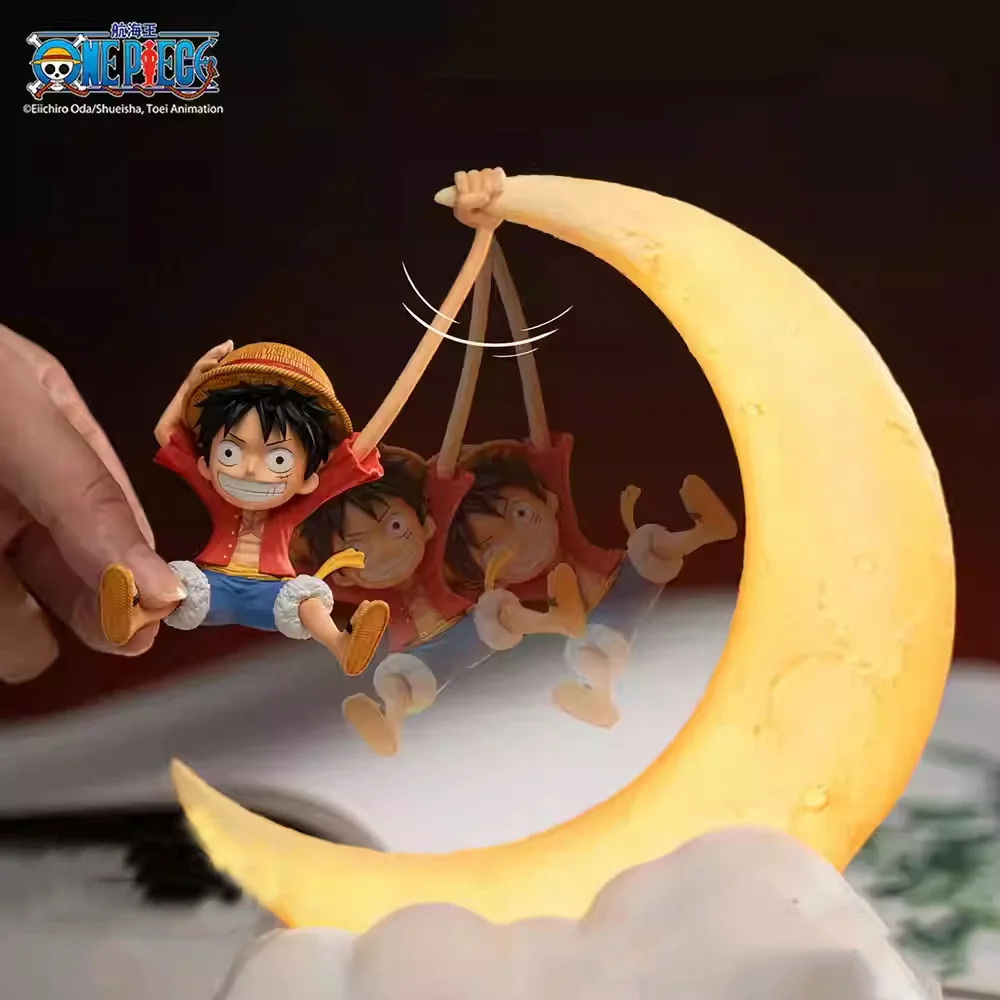 Anime One Piece Figures Monkey D. Luffy Pull Night Lamp Luffy Night Light One Piece Anime Peripheries Xmas Desk Decor Boy Gift