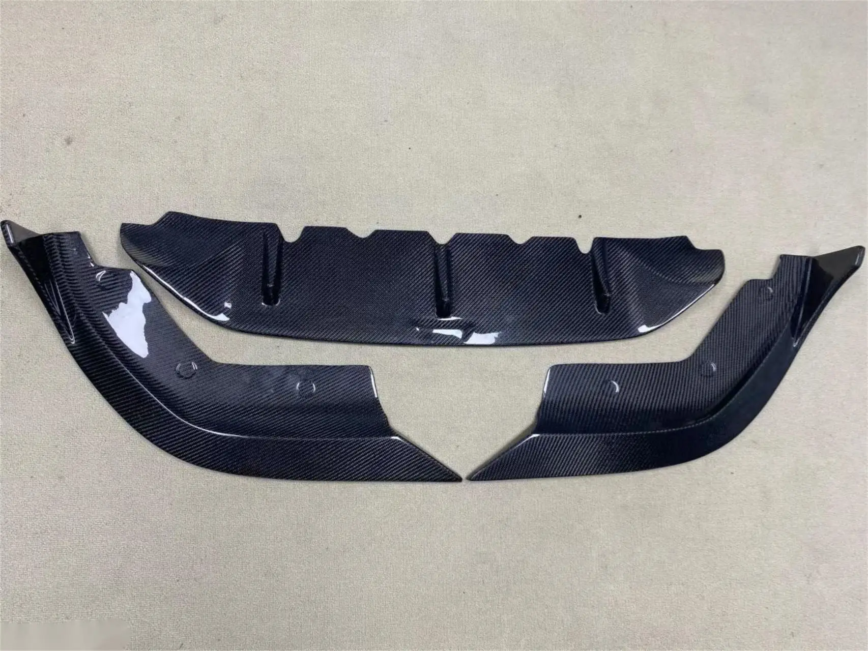 For BMW 3 Series G20 G28 M Sport 2019-2022 320i 330i TK Carbon Fiber Car Front Bumper Lip Body Kit Splitter Bumper Canard Lip