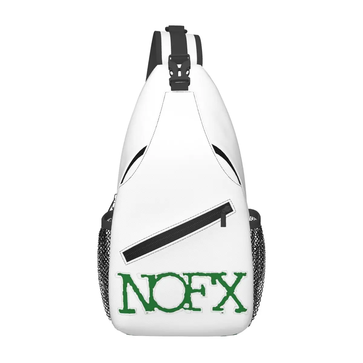 Nofx Band Final Tour Skull tas dada pria, tas selempang ransel dada perjalanan Hiking