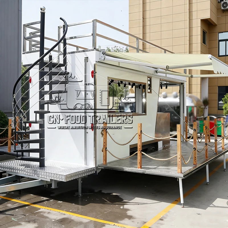 

CN Food Trailer Fast Food Truck Full Kitchen Mobile Bar Stage Trailer Sales Booth Multi Function Event Performing Exhibit Show